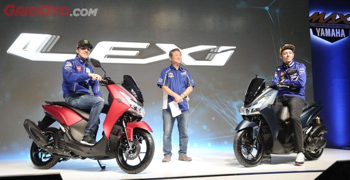 Vinales dan Rossi hadir saat peluncuran Yamaha Lexi 125