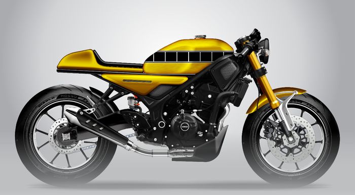 Renderan Yamaha MT-25 jadi cafe racer