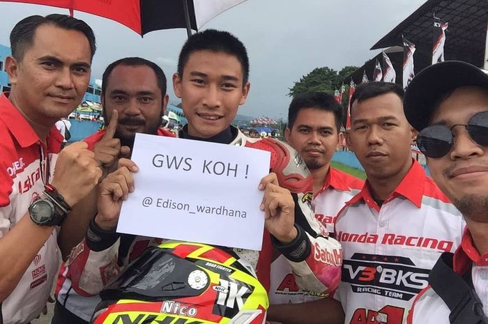 Nico Julian Chandra memberikan ucapan dan support untuk Edison Wardhana lekas sembuh