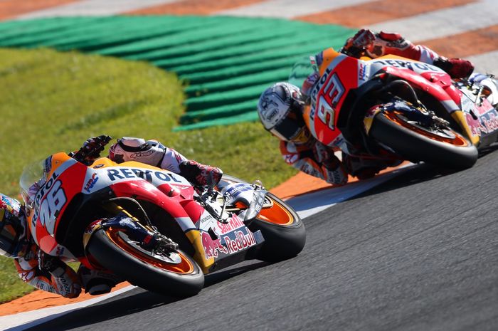 Duet tim Repsol Honda menjadi tercepat di tes pramusim MotoGP 2018 hari kedua di sirkuit Ricardo Tor