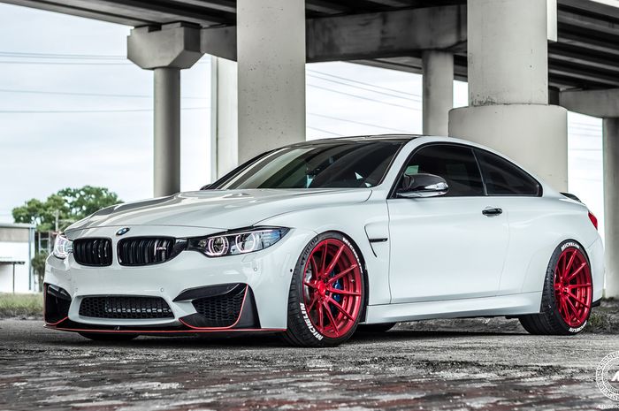 Modifikasi BMW M4 pakai pelek ngejreng dari ADV1