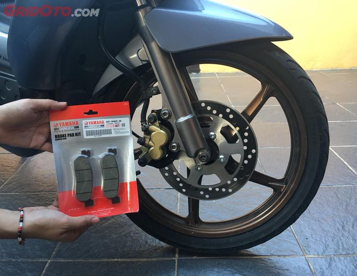 Kampas rem Nouvo sama dengan Jupiter Z, F1ZR, dan Vega R