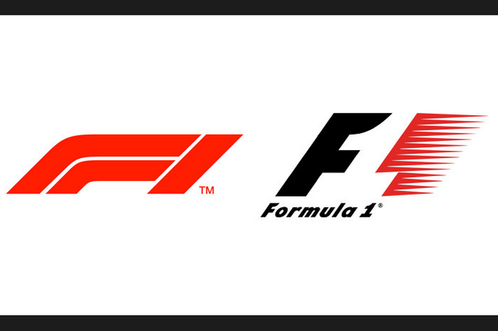 Para penggemar mengkiritik desain baru logo F1 (kiri) dan menyukai desain lama (kanan)