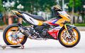 Winner X 150 Dimodif Total, Berjubah Repsol Honda Ekspos Kaki Belakang