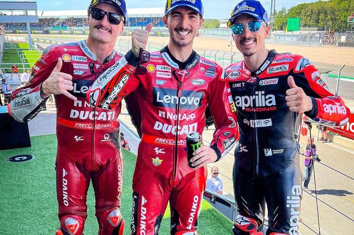 Francesco Bagnaia naik satu peringkat di klasemen MotoGP 2022 usai menang di balapan MotoGP Inggris 2022