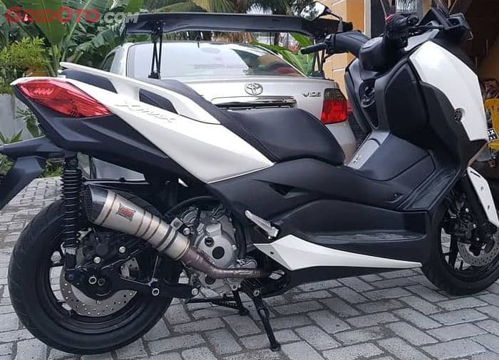 ORD Exhaust terpasang di XMAX.