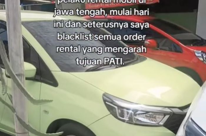 Cuplikan video pengusaha rental mobil ambil keputusan untuk blacklist orderan yang menuju Pati, Jawa Tengah