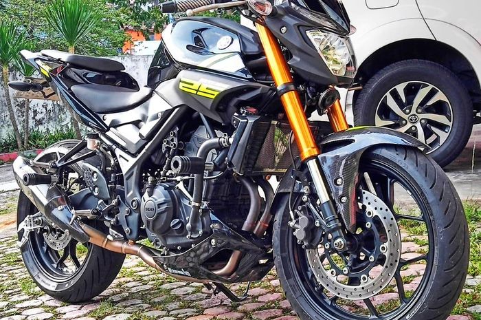 Yamaha MT-25 pakai upside down R25