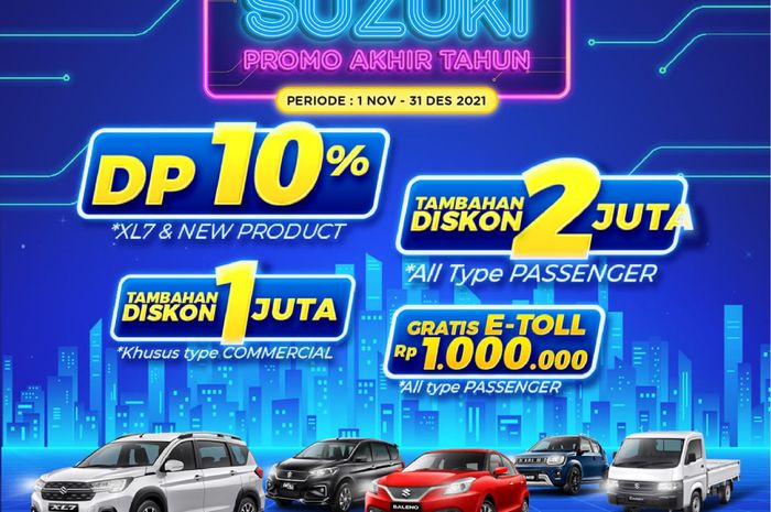 Promo potongan DP dan Harga dari Suzuki Finance Indonesi periode 1 November sampai 31 Desember 2021