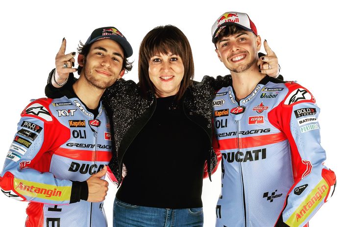 Tim Gresini Racing kini dipimpin oleh Nadia Padovani dengan dua pembalap andalannya Enea Bastianini dan Fabio Di Giannantonio di MotoGP 2022