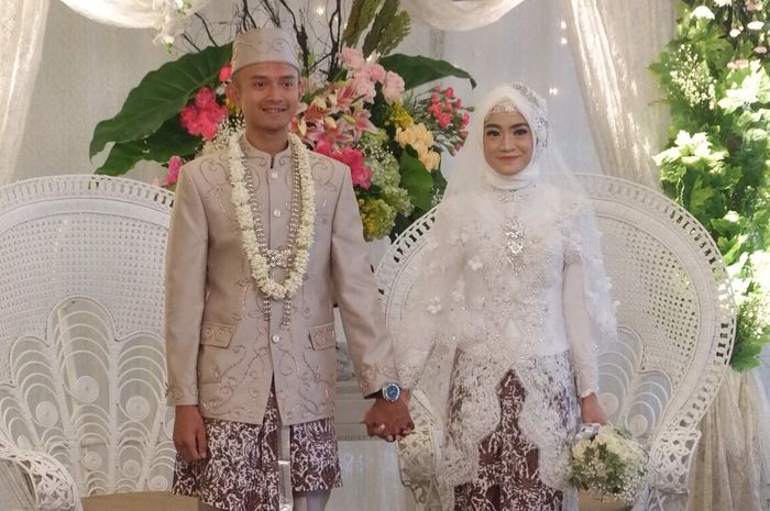 Pembalap Moto2 Indonesia, Dimas Ekky Pratama menikahi Padma Rahmadaty, Sabtu (9/12/2017)