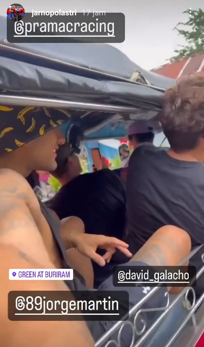 Jorge Martin naik Tuktuk jelang MotoGP Thailand 2022