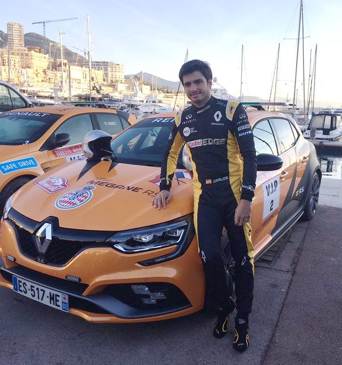 Begini tampilan Renault Megane R.S yang digunakan Carlos Sainz di reli Monte-Carlo 2018