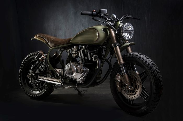 Yamaha CM400 custom scrambler dari Matteucci Garage