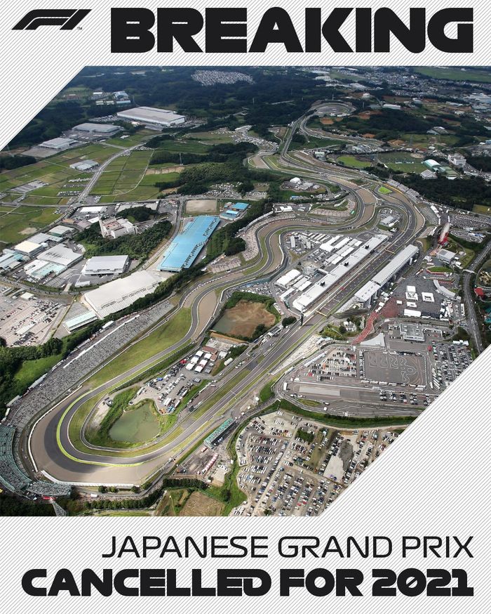 Pengumuman F1 Jepang dibatalkan dari kalender 2021