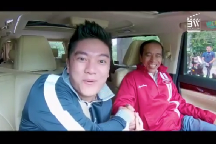 Presiden Jokowi nebeng Boy William