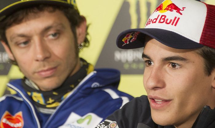 Valentino Rossi dan Marc Marquez