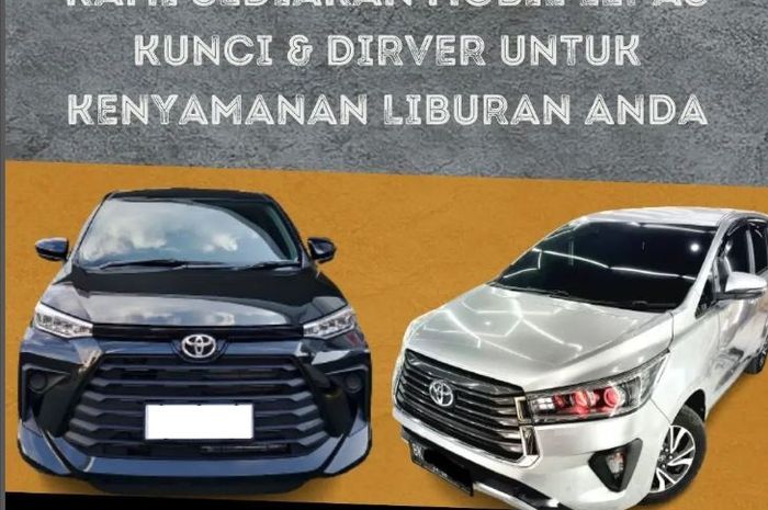Unit yang disewakan di PT Bisa Rental Indonesia milik Ramadani asal kota Medan, Sumatera Utara 