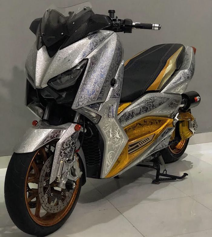 Yamaha XMAX konsep glamor juara 1 masterclass Online Customaxi 2021