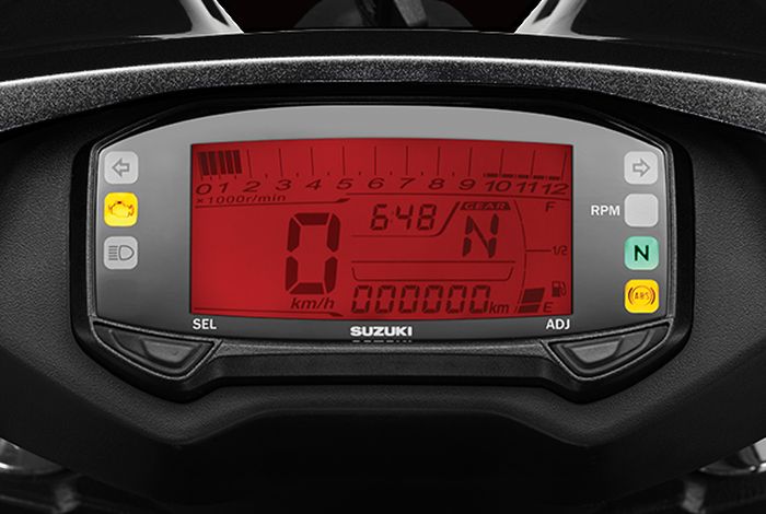 panel instrumen digital Suzuki Intruder 150.