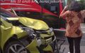 Posisi Sampai Balik Arah, Toyota Yaris Hancur Cium Wuling Almaz di Tol Japek
