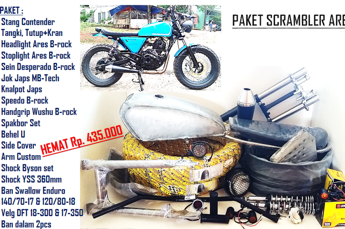 Paket modif motor custom