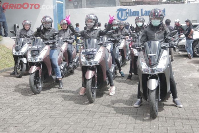 Yamaha Lexi 125 saat dipakai riding lady bikers di Lampung