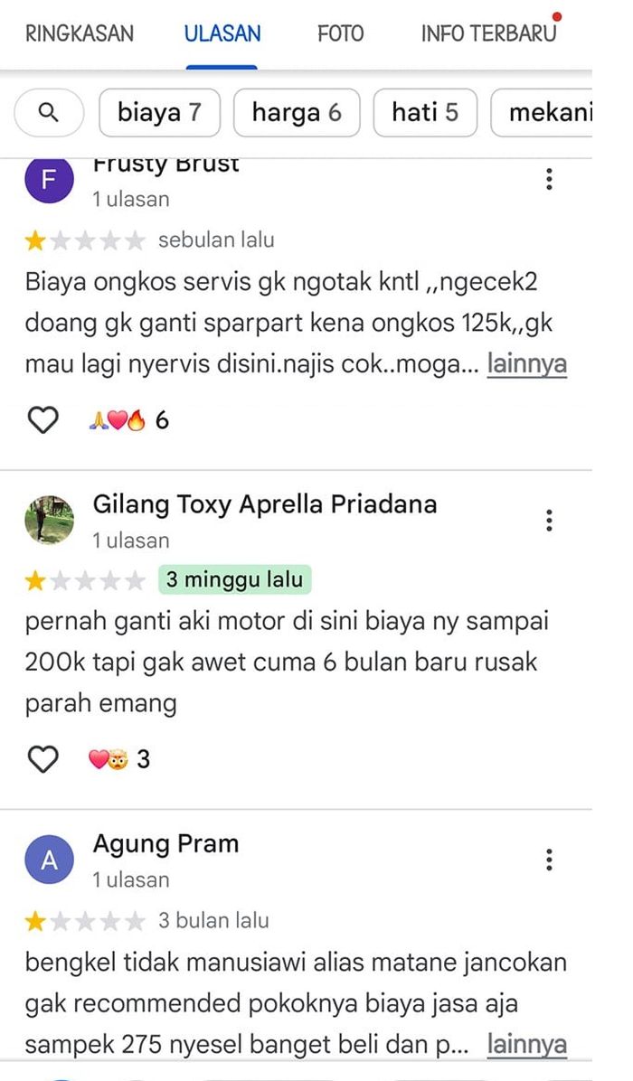 Review bengkel viral di Sidoarjo yang patok ongkos mekanik Rp 250 ribu