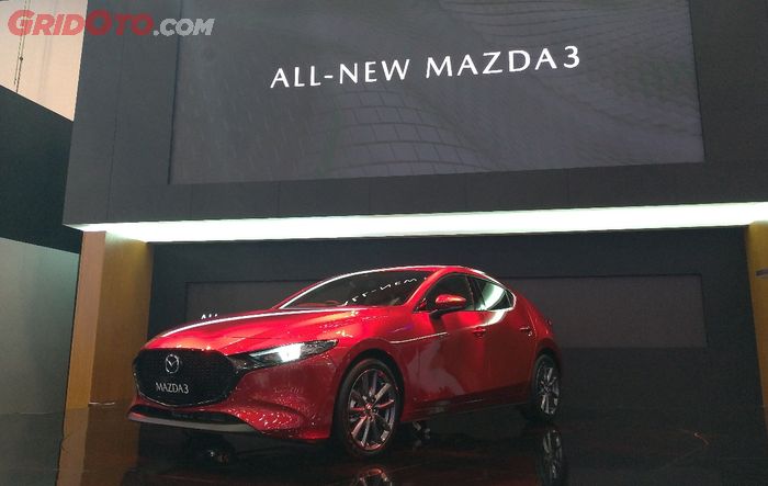 Ilustrasi All-New Mazda 3 versi hatchback