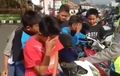 Enggak Berkutik, Enam ABG Mewek Sesegukan, Keciduk Polantas Belum Layak Bawa Motor
