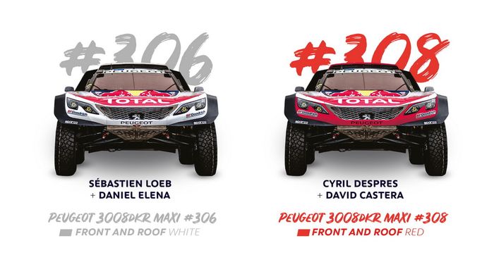 Tampak jelas kan perbedaan setiap mobil Peugeot 3008DKR Maxi ini