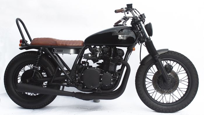 Kawasaki Z1 lansiran 1974 kustom dari Clock Work, dilansir oleh www.clockworkmotorcycles.com.
