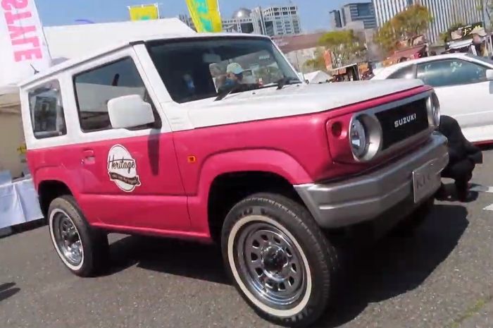 Modifikasi unik Suzuki Jimny berkelir pink
