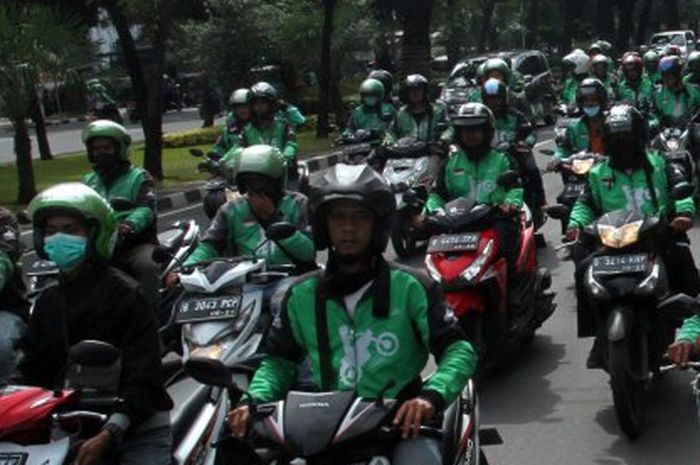 Ilustrasi ojek online (Go-Jek).