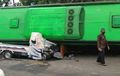 Gran Max Gepeng, Pengemudi Tergencet Kabin, Bus Pariwisata Ambruk di Cilacap