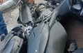 Tabrakan Keras, Bodi Depan Vario Tinggal Separuh, Yamaha NMAX Buyar