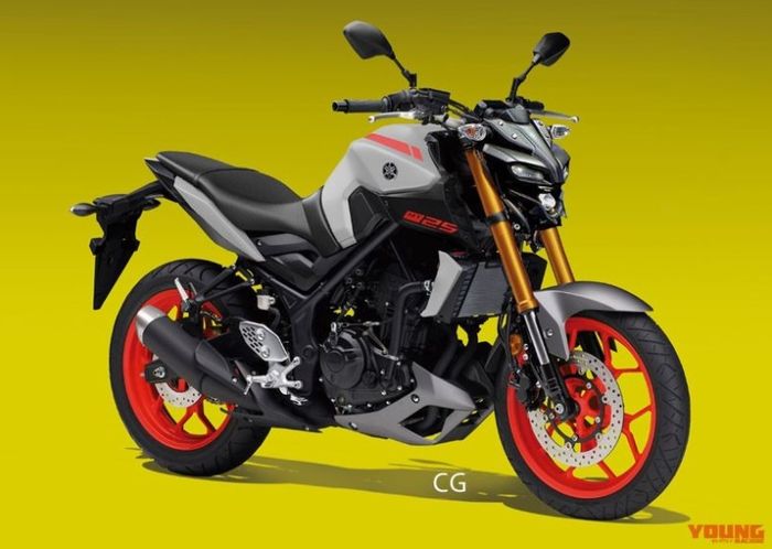Perkiraan desain Yamaha MT-25 facelift ala Young Machine