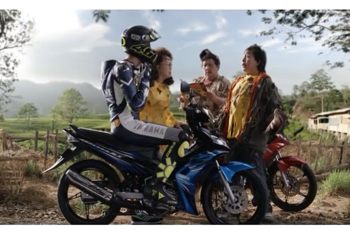 Valentino Rossi jadi bintang iklan Yamaha Jupiter MX generasi pertama
