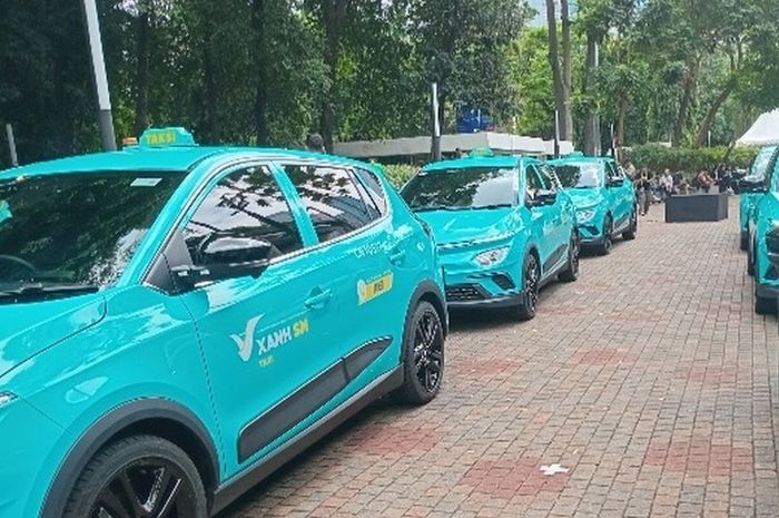 Sebagian unit taksi online milik Vietnam akhirnya mendarat di Jakarta. Total akan ada 1.000 unit namun datang bertahap