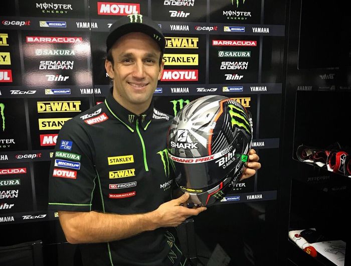 Johann Zarco harus jatuh bangun di latihan bebas kedua (FP2) MotoGP Malaysia di kondisi  hujan