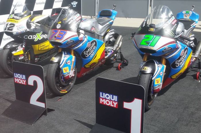 Sasis motor Moto2 produksi Kalex mendominasi podium di Moto2 tahun ini