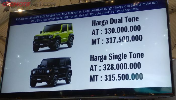 Suzuki All New Jimny Dibanderol Mulai Rp 315 Juta