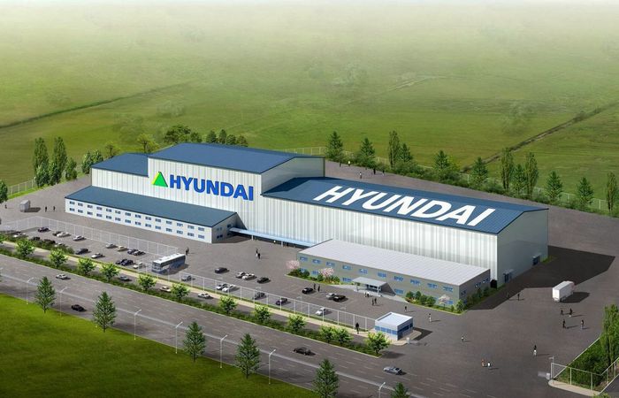 Ilustrasi pabrik perakitan Hyundai
