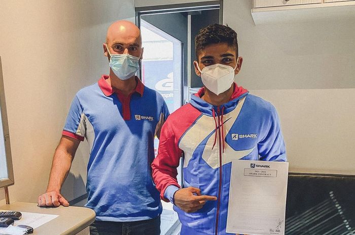 Jorge Martin umumkan kerja sama dengan Shark Helmets.