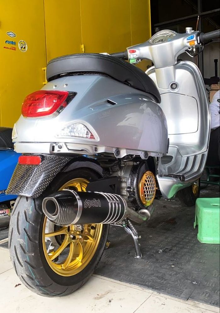 Sepatbor custom buatan Cuanvespa tetap punya tampilan yang ciamik meski sudah dicustom