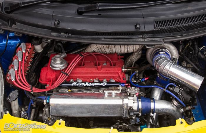 Mesin modifikasi Toyota Yaris Bakpao kena suntik turbo hingga tembus 500 DK