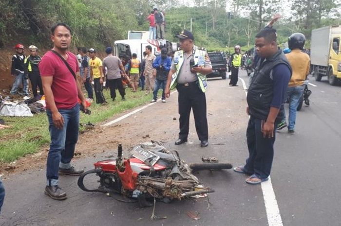 Kecelakaan maut di Subang diduga karena rem blong