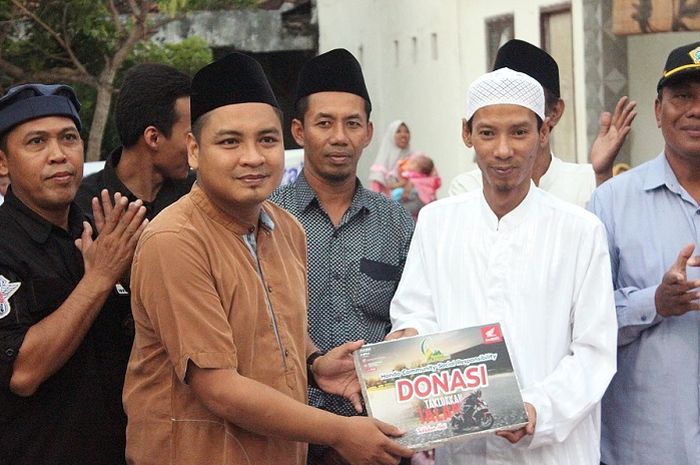 Donasi dari penggalangan dana komunitas Honda Supra GTR150