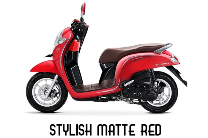 All New Scoopy Stylish Matte Red