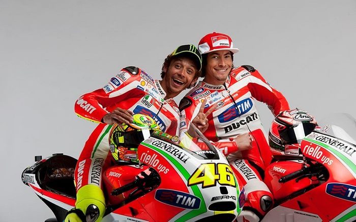 Valentino Rossi dan Nicky Hayden